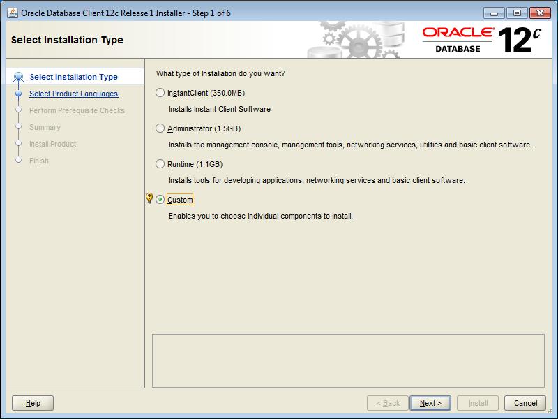 Oracle 12 client 32 bit